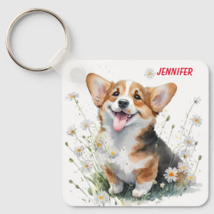 Porte-clés Adorable Chien de Corgi