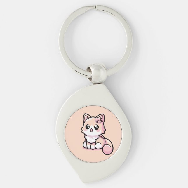 Porte-clés Adorable Kawaii Kitty (Devant)
