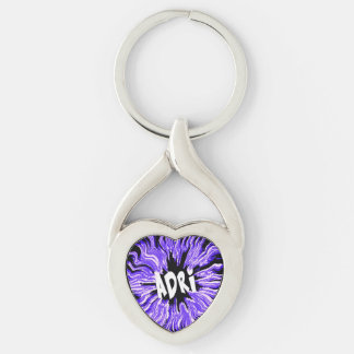 Porte-clés Adri Nom étoile en violet