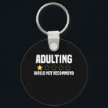 Porte-clés Adulting Overrated<br><div class="desc">Adulting Overrated</div>