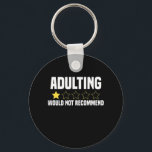Porte-clés Adulting Overrated<br><div class="desc">Adulting Overrated</div>