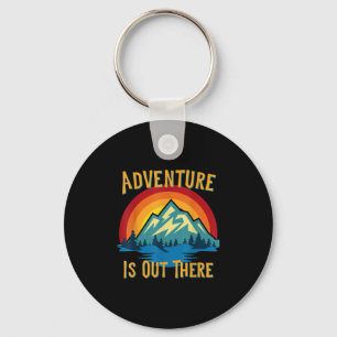 Porte-clés Adventure is Out There Retro Sunset Mountains