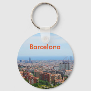Porte-clés Aerial view of Barcelona, Spain