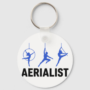 Porte-clés Aerialiste Yoga Soie Aérienne Gymnastes Acrots Tra