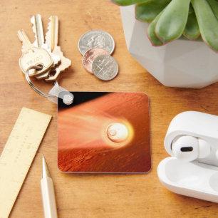 Porte-clés Aérocoque Avec Perpersévérance Rover Descente Vers