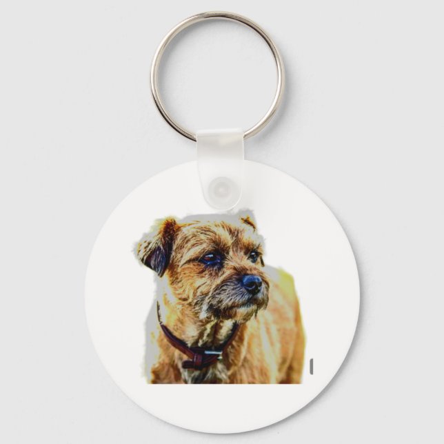 Porte-clés Affen Border Terrier (Recto)