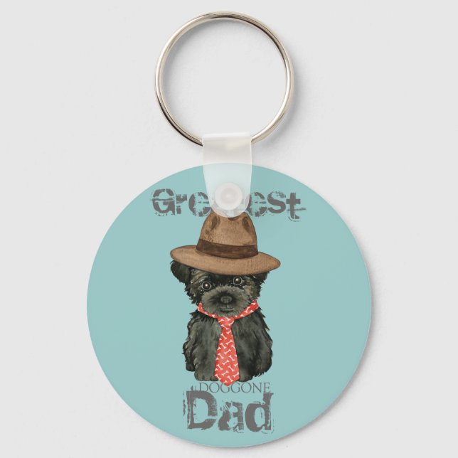 Porte-clés Affenpinscher Papa (Recto)