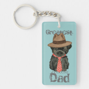 Porte-clés Affenpinscher Papa