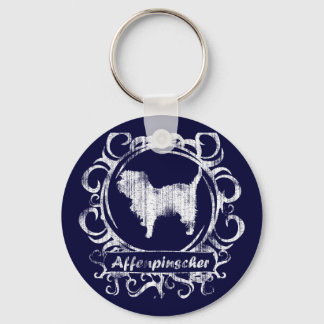 Porte-clés Affenpinscher Patiné classique