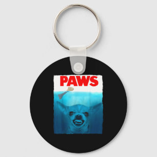 Porte-clés Affiche de film de pattes de chien Chihuahua migno