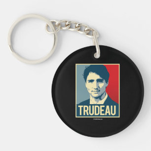 Porte-clés Affiche de propagande de Trudeau - .png