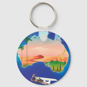 Porte-clés Affiche de voyage pour les vacances en Australie