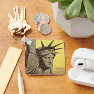 Porte-clés Affiche De Voyage Pour New York, United Air Lines