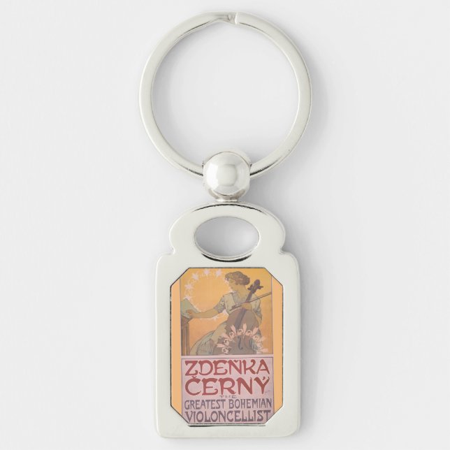 Porte-clés Affiche de Zdenka Cerny par Alphonse Mucha (Devant)