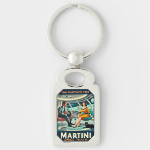 Porte-clés Affiches de voyage spatiaux Martini Les Martini's