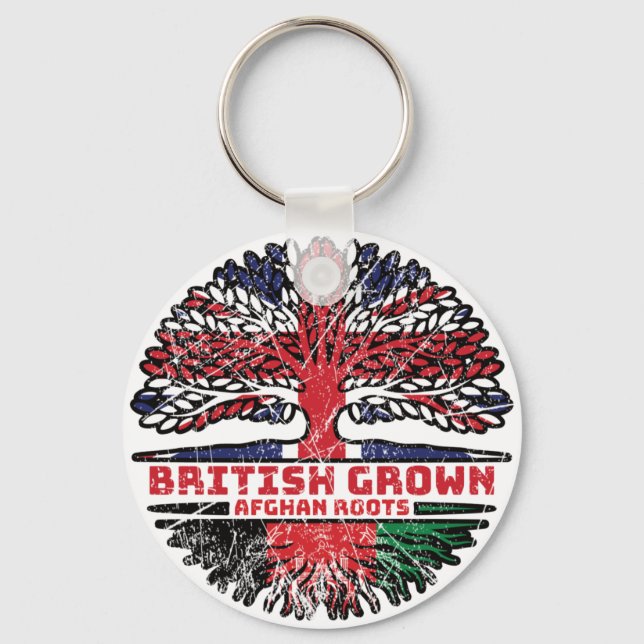 Porte-clés Afghanistan Afghanistan Royaume-Uni British Tree (Recto)