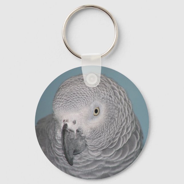 Porte-clés African Grey Parrot Keychain (Recto)