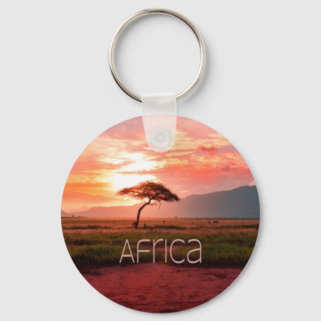 Porte-clés Afrique Coucher de soleil (Recto)
