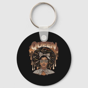 Porte-clés Afro-Américaine Pour Une Femme Noire Forte Et Éduq