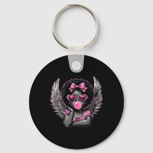 Porte-clés Afro Cupid avec lunettes de soleil qui gonfle du c