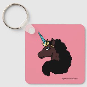Porte-clés Afro Unicorn Magique