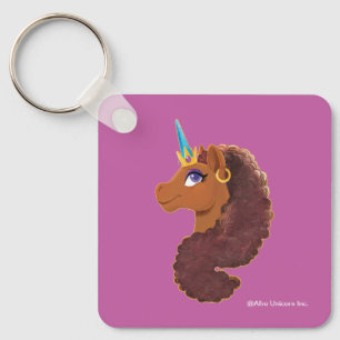 Porte-clés Afro Unicorn   Unique