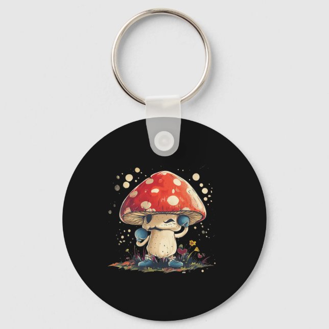 Porte-clés Agaric de boxe cool pour les amateurs de légumes e (Recto)