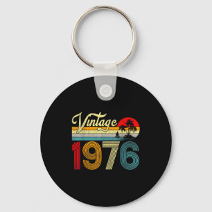 Porte-clés Âgé de 50 ans Vintage 1976 50e anniversaire Hommes