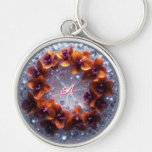 Porte-clés Agencement floral élégant avec des orchidées