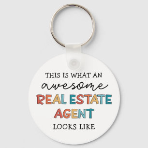 Porte-clés Agent Immobilier Drôle Awesome Realtor Cadeaux