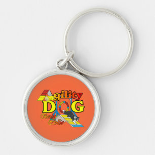 Porte-clés Agilité de border collie