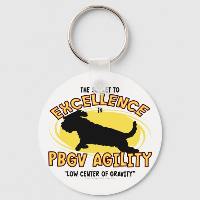 Porte-clés Agility PBGV Secret Keychains (Recto)