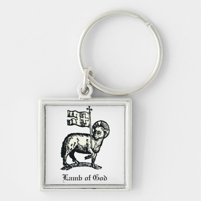 Porte-clés Agnus Dei L'Agneau pascal de Dieu Beaux-Arts (Devant)