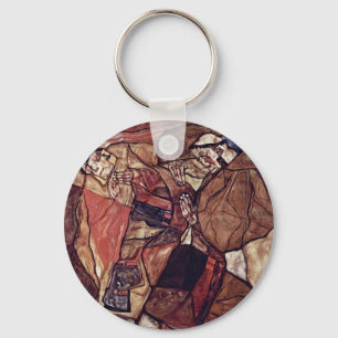 Porte-clés Agonie (la lutte de la mort) par Schiele Egon