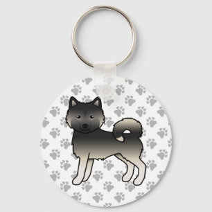 Porte-clés Agouti Alaskan Malamute Chien de Dessin Animé Mign