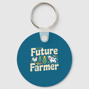 Porte-clés Agriculture Agriculteur Tracteur Avenir
