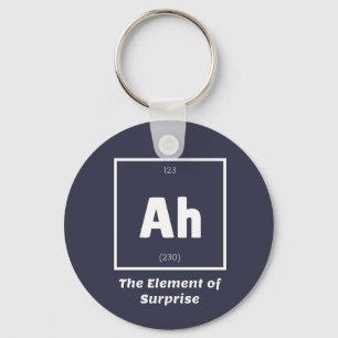 Porte-clés Ah Element of Surprise Chemistry Science Funny