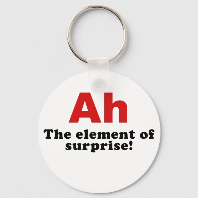 Porte-clés Ah l'élément de surprise (Recto)
