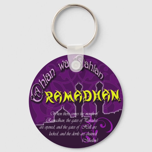 Porte-clés Ahlan Wa Sahlan Ramadhan (Recto)