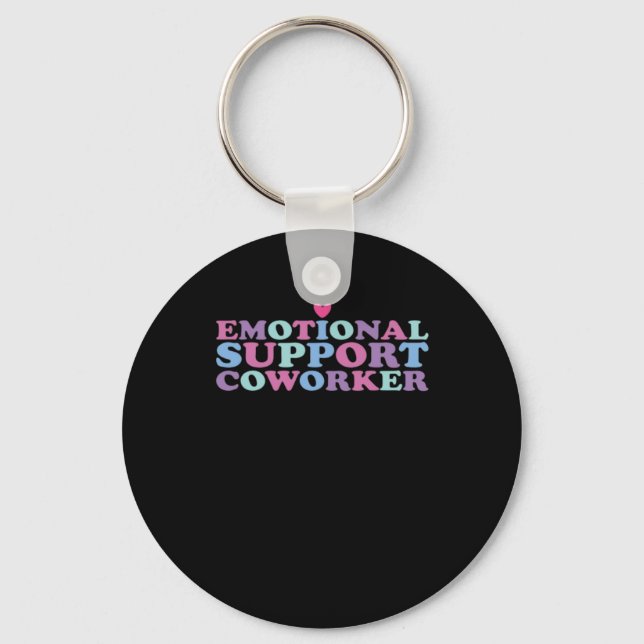 Porte-clés Aide émotionnelle Coworker Chill Mème et Viral (Recto)