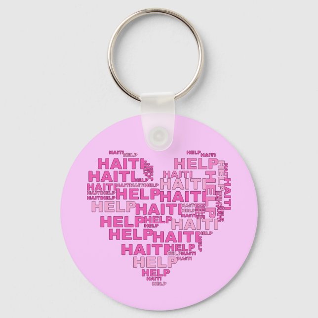 Porte-clés Aidez Haïti T-shirt et vêtements (Recto)