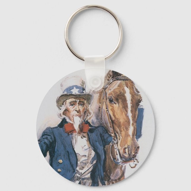 Porte-clés Aidez-le à aider les États-Unis ! (Recto)