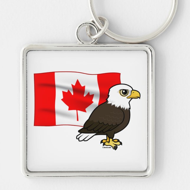 Porte-clés Aigle à tête blanche canadienne (Devant)