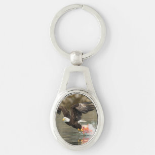 Porte-clés Aigle à tête plate