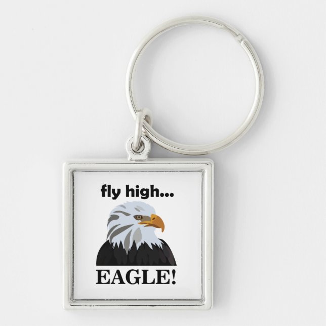 Porte-clés Aigle Aigle Bald Eagle Voler Haut Aigle (Devant)