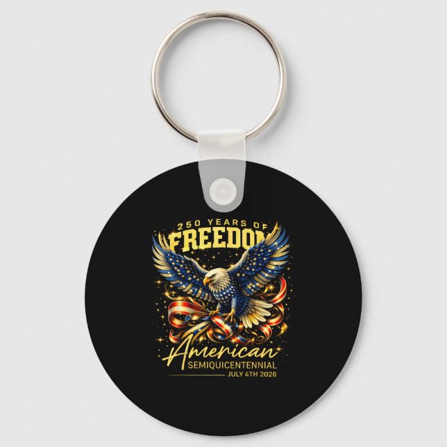 Porte-clés Aigle américain de la liberté 250 ans (Recto)