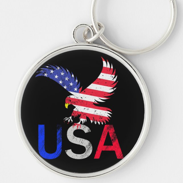 Porte-clés Aigle des États-Unis (Devant)