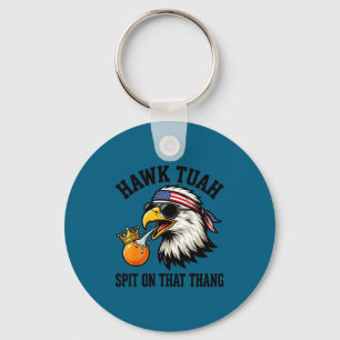 Porte-clés Aigle drôle anti trump crache sur faucon roi orang