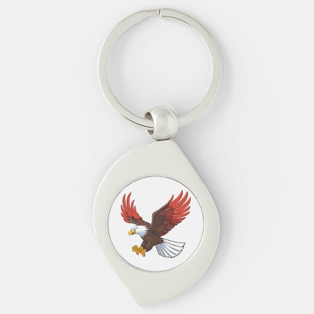 Porte-clés Aigle majestueux en vol (Devant)