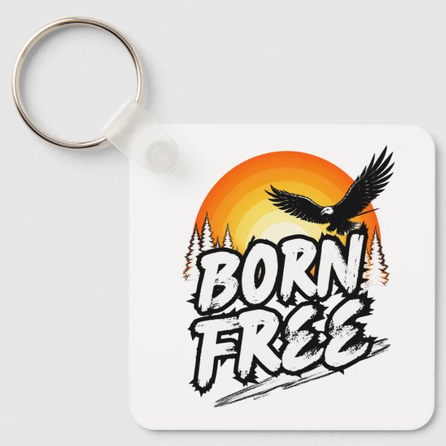 Porte-clés Aigle Né Libre (Recto)